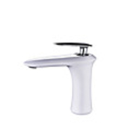 Bathroom Sink Faucet - Widespread Electroplated Centerset Single Handle One HoleBath Taps