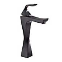 Bathroom Sink Faucet - Widespread Electroplated Centerset Single Handle One HoleBath Taps