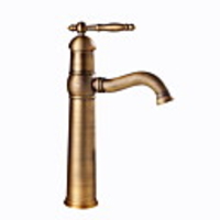 Bathroom Sink Faucet - Widespread Electroplated Free Standing Single Handle One HoleBath Taps