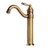 Bathroom Sink Faucet - Widespread Electroplated Other Single Handle One HoleBath Taps