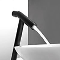 Bathroom Sink Faucet - Widespread Electroplated Other Single Handle One HoleBath Taps