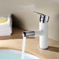 Bathroom Sink Faucet - Widespread Painted Finishes Other Single Handle One HoleBath Taps