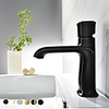 Bathroom Sink Faucet -Deck Mounted Chrome / Oil-rubbed Bronze / Electroplated Centerset Single Handle One Hole Bath Mixer Taps Wash Room Vessel Sink Vanity Basin Brass Faucet
