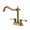 Bathroom Sink Faucet / Faucet Set - Centerset Antique Copper / Gold / Rose Gold Other Two Handles Two HolesBath Taps / Brass