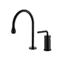 Bathroom Sink Faucet / Faucet Set - Widespread / Rotatable Chrome / Black / Brushed Gold Widespread Single Handle Two HolesBath Taps