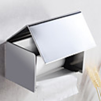 Bathroom Toilet Tissue Box Stainless Steel Tray Carton Hotel Roll Tray Paper Towel Holder