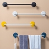 Bathroom Towel Rack Free Perforated Bathroom Towel Storage Rack Wall-mounted Single Rod Rag Hook