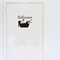 Bathroom Wall Stickers Decorative Wall Stickers,  PVC Home Decoration Wall Decal Wall Decoration / Removable