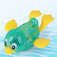 Bathtub Pool Toys Water Play Sets Bath Toys Duck ABS Lighting Floating Wind Up Pool Kid
