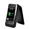 Battery Charger Holder with Stereo Speakers for iPhone (Black)