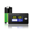 Battery display voltmeter color LCD multi function temperature