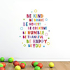 Be Kind Colorful Letter Circle Children