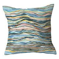 Beach Ocean Wave Double Side Cushion Cover 1PC Soft Decorative Square Throw Pillow Cover Cushion Case Pillowcase for Sofa Bedroom Livingroom Outdoor Superior Quality Machine Washable Outdoor Cushion for Sofa Couch Bed Chair miniinthebox