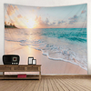 Beach Sunset Landscape Digital Printed Tapestry Decor Wall Art Tablecloths Bedspread Picnic Blanket Beach Throw Tapestries Colorful Bedroom Hall Dorm Living Room Hanging miniinthebox