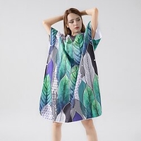 Beach Towel Travel Towel Outdoor Swimming Bath Towel,  Wearable Soft Beach Bathrobe Cloak with Hood, Kids Beach Towels miniinthebox