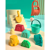 Beach Toy Beach Sand Toys Set Water Toys 7 pcs ABS Extra Large 7 in 1 For Kid