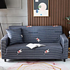 Bear Print 1-Piece Sofa Cover Couch Cover Furniture Protector Soft Stretch Slipcover Spandex Jacquard Fabric Super Fit for 1~4 Cushion Couch and L Shape Sofa, Easy to Install(1 Free Cushion Cover)