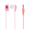 Beard Pattern In-Ear Earphones with Extra Earbuds (Pink)