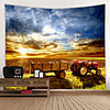 Beautiful Landscape of Farmland Digital Printed Tapestry Decor Wall Art Tablecloths Bedspread Picnic Blanket Beach Throw Tapestries Colorful Bedroom Hall Dorm Living Room Hanging