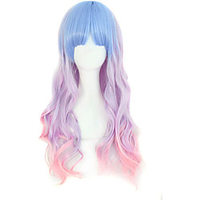 Beautiful Long Wavy Harajuku Style Cosplay Wig miniinthebox