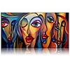 Beautiful Wall Pictures Cool Girl Figure Portrait Oil Paintings 100% Hand painted Abstract People Oil Paintings Canvas Free Shipping Rolled Without Frame