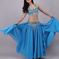 Belly Dance Skirts Glitter Beading Paillette Women