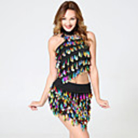Belly Dance Skirts Glitter Paillette Women