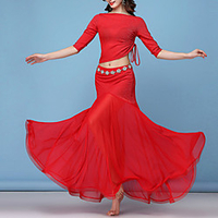 Belly Dance Skirts Glitter Sash / Ribbon Wave-like Women