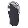 Bending Ignition Metal Gas Lighter - Black