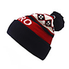 berg beanie,  dusk/red dahlia/white,  one size