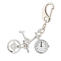 Bicycle Bike Mascot Hanging Decoration Key Chain Clock Watch(CEG380)