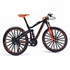 bicycle model 1:10 scale desktop alloy vehicles diecast collection gifts racing toys mountain bike office simulation curved mini hion home ornaments(orange)