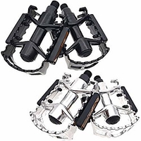 bicycle pedals bike pedals 9/16 inch aluminum alloy mountain bikes road bicycles platform pedals mtb pedals (2 aluminum-alloy silver) miniinthebox