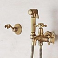 Bidet Faucet Antique Copper Toilet Handheld Bidet Sprayer Self-Cleaning Antique