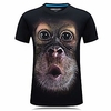 big boys fashion 3d t-shirt,  young mens funny shirts for summer (monkey,  l(tag xl, 18-19y))