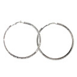 Big Circle Rhinestone Fully-Jewelled Earring