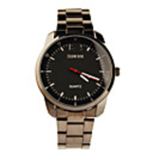 Big Dial Black Tone Stainless Steel Round Shape Quartz Watch