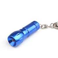 Big Head Flashlight Keychain Key Ring Sapphire