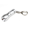 Big Head Flashlight Keychain Key Ring Silver