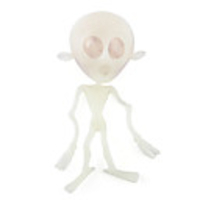 Big Luminous Silicon Gohst Head Tricky Toy