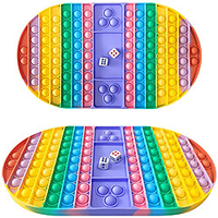 Big Size Fidget Toys Simple Dimple Rainbow Chess Board Push Bubble Toy Cute Bag Reliver Stress Toy Family Table Board Games miniinthebox