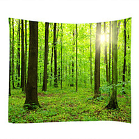 Big Trees And Small Trees Ushered In The Sun Classic Theme Wall Decor 100% Polyester Contemporary Wall Art Wall Tapestries Decoration miniinthebox
