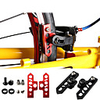 Bike Brakes Parts V-brake Pads Aluminum Alloy Reduces Chafing Durable Easy to Install For Road Bike Mountain Bike MTB Cycling