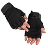 Bike Gloves / Cycling Gloves Boxing Anti-Slip Wearable Mountaineering Fingerless Gloves Sports Gloves Lycra Black Army Green Khaki for Road Cycling Outdoor Exercise Multisport