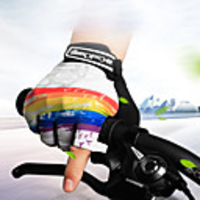 Bike Gloves / Cycling Gloves Breathable Quick Dry Anti-Slip Stretchy Fingerless Gloves Sports Gloves Sponge Lycra White Black for Adults Road Cycling Leisure Sports Outdoor Exercise