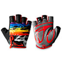 Bike Gloves / Cycling Gloves Lightweight Breathable Quick Dry Anti-Slip Fingerless Gloves Sports Gloves Lycra Black / Red Black / White Black / Blue for Child