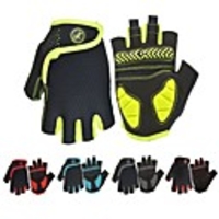 Bike Gloves / Cycling Gloves Mountain Bike Gloves Mountain Bike MTB Road Bike Cycling Breathable Anti-Slip Shockproof Sweat-wicking Fingerless Gloves Half Finger Sports Gloves SBR Lycra Mesh Black