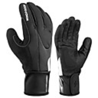 Bike Gloves / Cycling Gloves Touch Gloves Anti-Slip Wearable Motor Bike Winter Sports Full Finger Gloves Sports Gloves Black for Adults