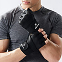 Bike Gloves / Cycling Gloves Trainer Durable Fingerless Gloves Sports Gloves Black Grey for Adults