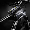 Bike Handlebar Bag Touch Screen Waterproof Zipper Reflective Strips Bike Bag PU Leather TPU Bicycle Bag Cycle Bag Cycling Bike / Bicycle